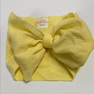 Yellow Bow Headband